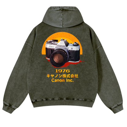 Canon Vintage Washed Cotton Back Art Hoodie