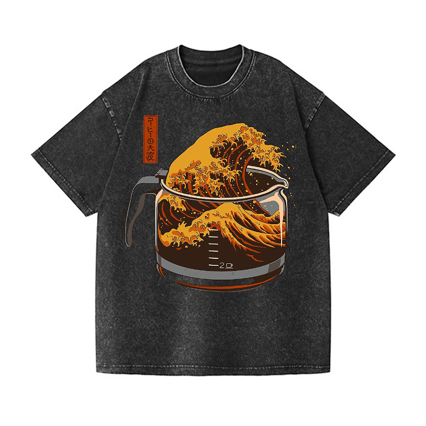 Vintage Wash Japanese Design T-Shirt