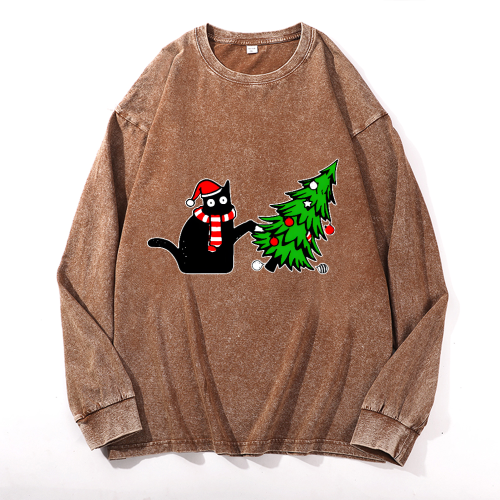 Vintage Cotton Wash Crewneck Sweatshirt