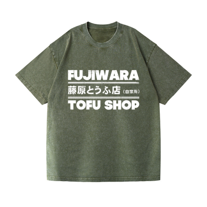 Tomoshi Fujiwara's Store Vintage Wash Japanese Design T-Shirt