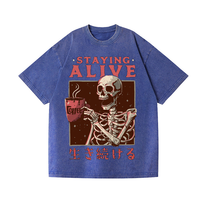 Vintage Wash Japanese Design T-Shirt