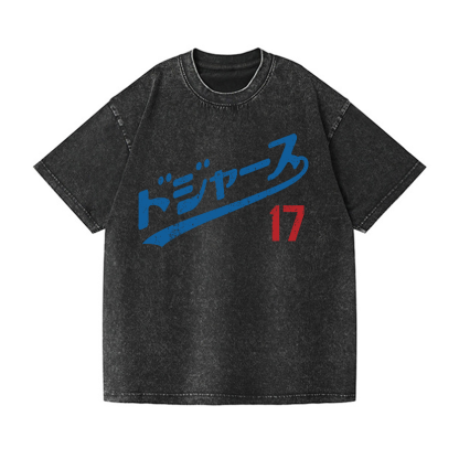 Dodger Vintage Wash Japanese Design T-Shirt