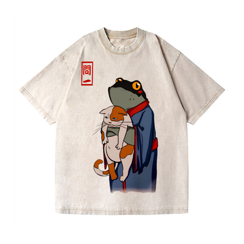 Vintage Wash Japanese Design T-Shirt