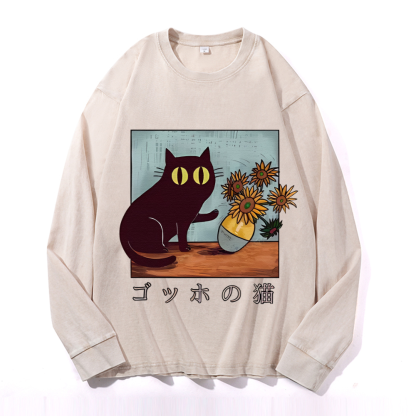 Vintage Cotton Wash Crewneck Sweatshirt