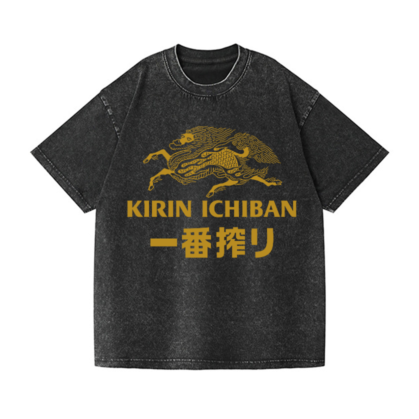 Vintage Wash Japanese Design T-Shirt