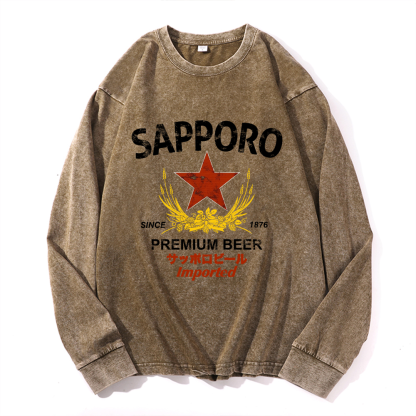 Vintage Cotton Wash Crewneck Sweatshirt
