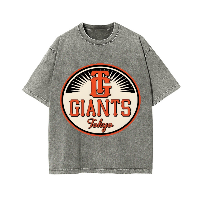 Tokyo Giants Vintage Wash Japanese Design T-Shirt