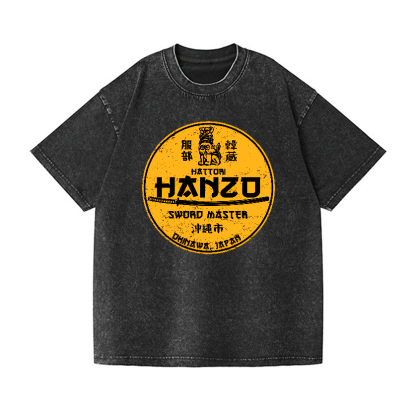 Hattori Hanzo Okinawa Japan Vintage Wash Japanese Design T-Shirt