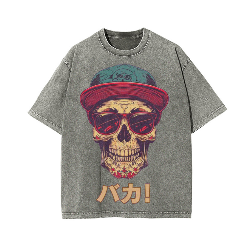 Vintage Wash Japanese Design T-Shirt