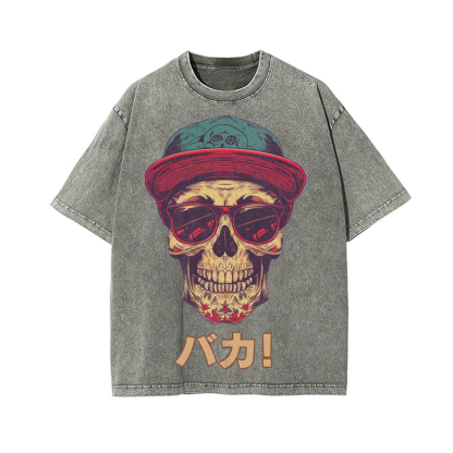 Vintage Wash Japanese Design T-Shirt
