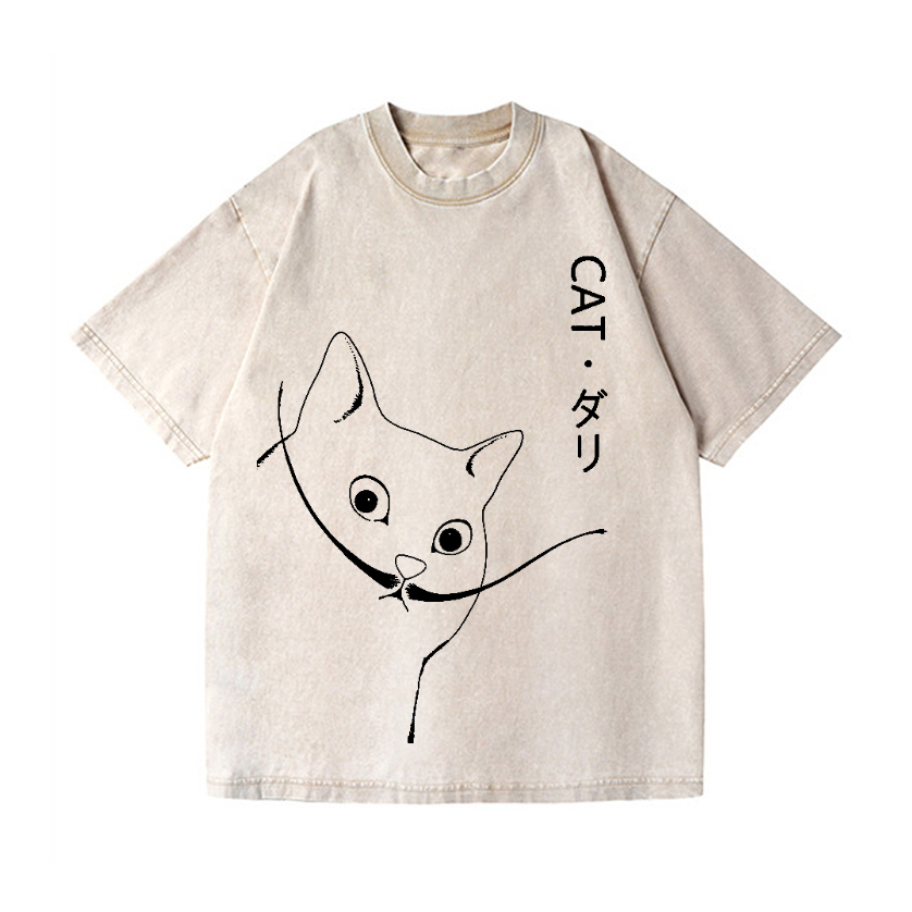 Vintage Wash Japanese Design T-Shirt