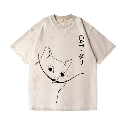 Vintage Wash Japanese Design T-Shirt