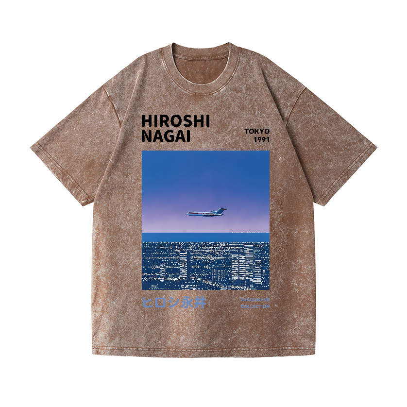 Hiroshi Nagai Vintage Wash Japanese Design T-Shirt
