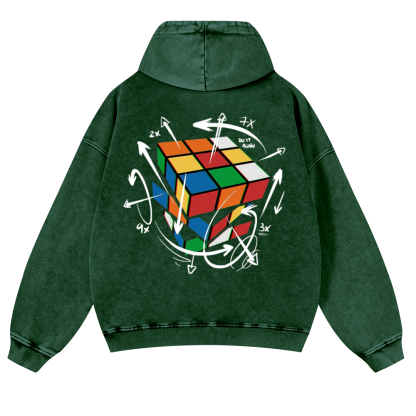 The Cube's Formula Vintage Washed Cotton Back Art Hoodie