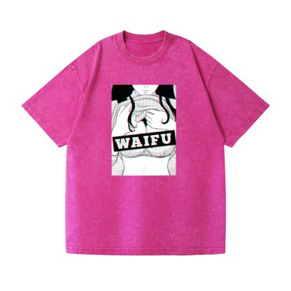 Waifu Vintage Wash Japanese Design T-Shirt