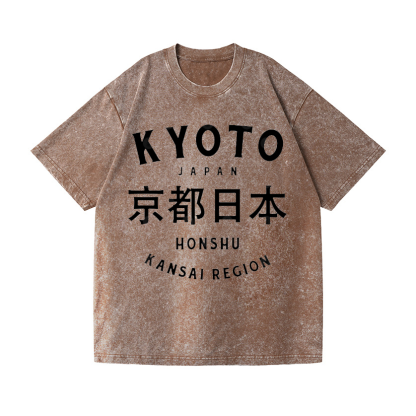 Vintage Wash Japanese Design T-Shirt