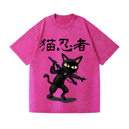 Vintage Wash Japanese Design T-Shirt