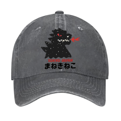 Godzilla Monster Tokyo Japan Vintage Cotton Cap