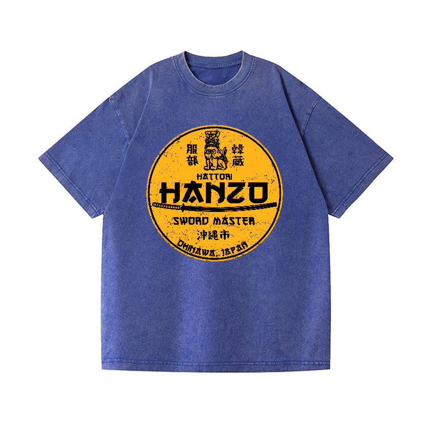 Hattori Hanzo Okinawa Japan Vintage Wash Japanese Design T-Shirt