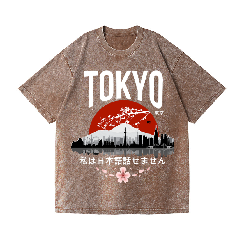 The Beauty of Tokyo Vintage Wash Japanese Design T-Shirt