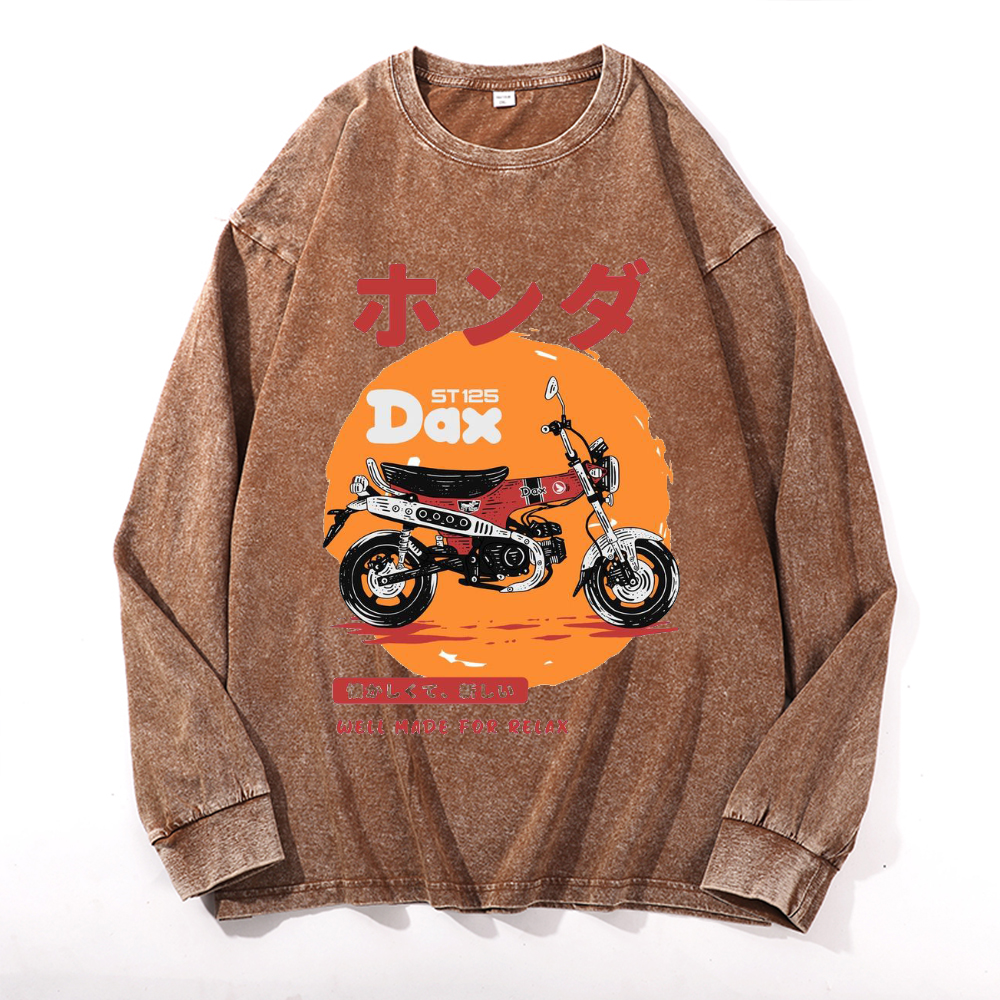 Vintage Cotton Wash Crewneck Sweatshirt