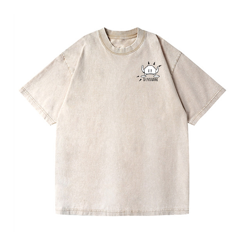 Bubble Bobble Dinosaur Vintage Wash Japanese Design Back Art T-Shirt