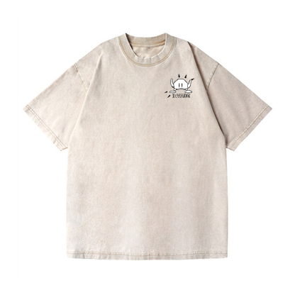 Bubble Bobble Dinosaur Vintage Wash Japanese Design Back Art T-Shirt