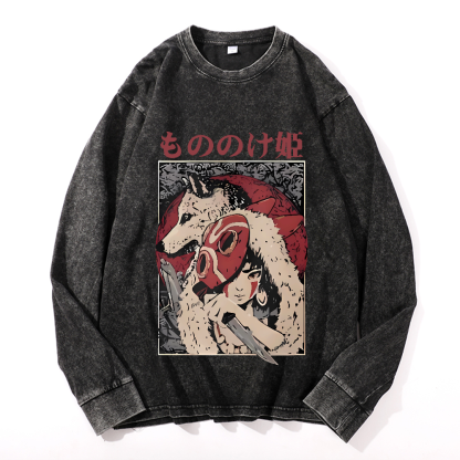 Vintage Cotton Wash Crewneck Sweatshirt