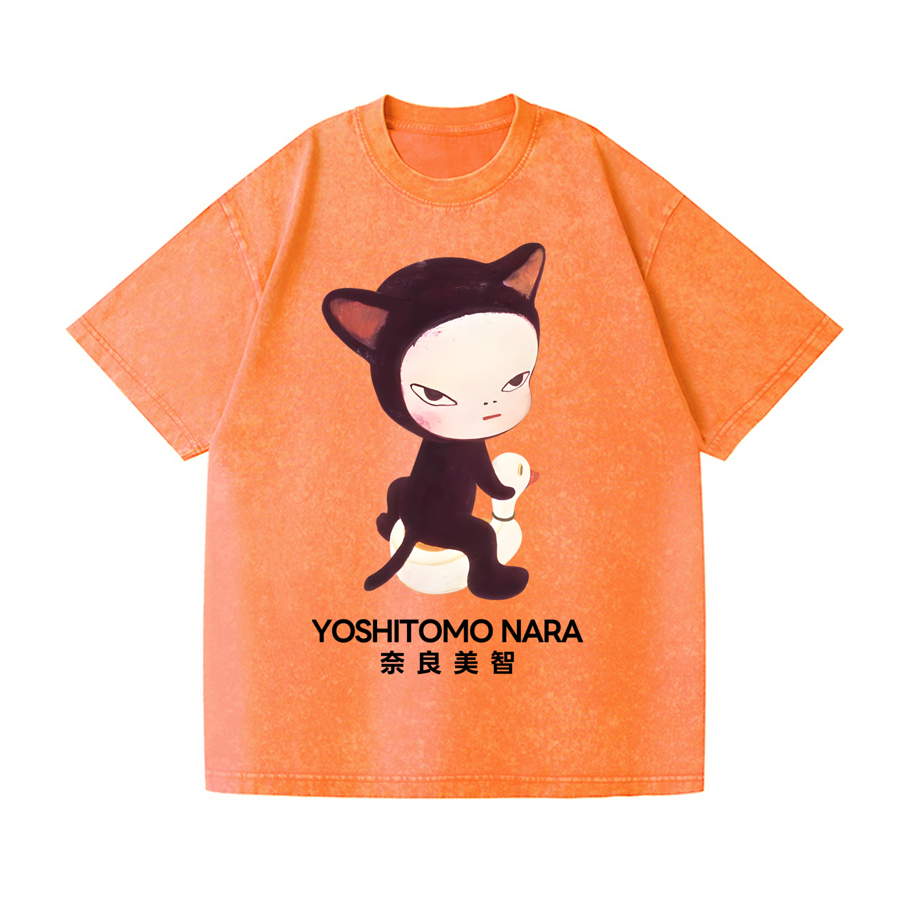 Yoshitomo Nara Vintage Wash Japanese Design T-Shirt