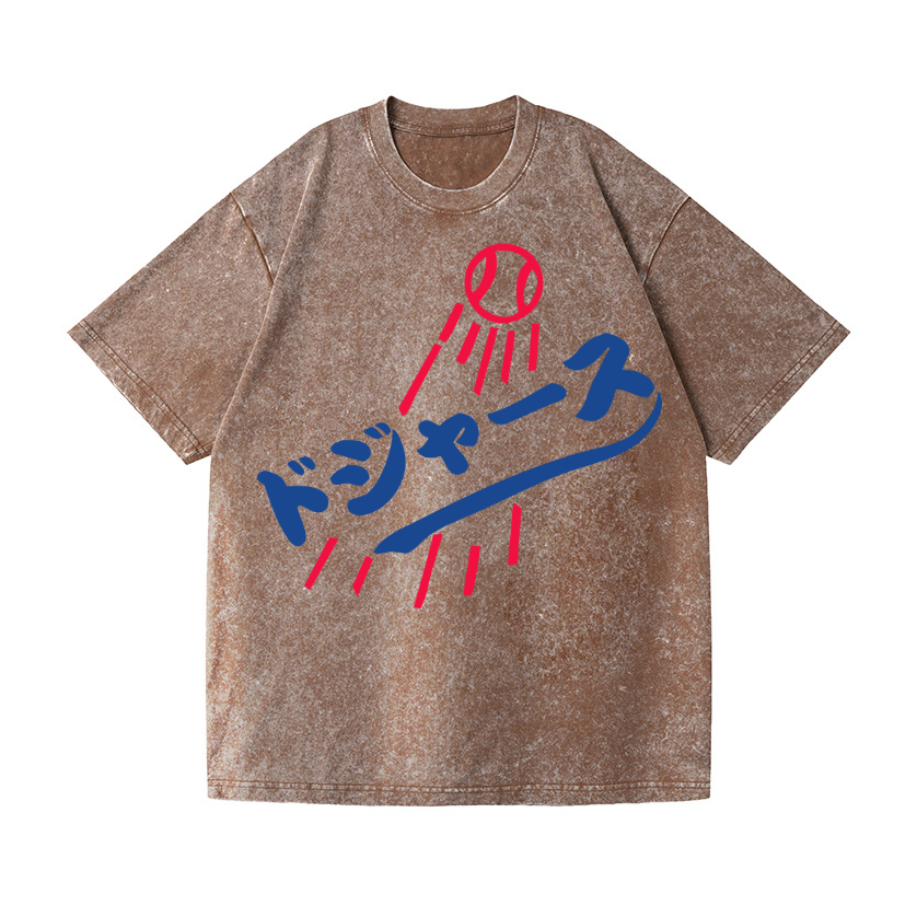 Vintage Wash Japanese Design T-Shirt
