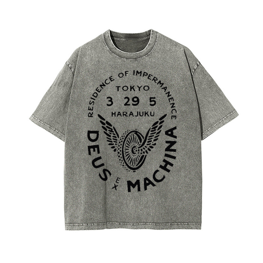 Vintage Wash Japanese Design T-Shirt