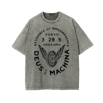 Vintage Wash Japanese Design T-Shirt