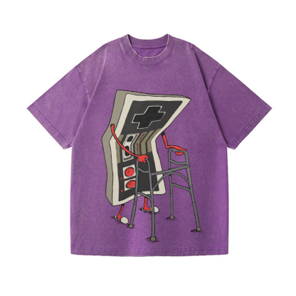 Game Vintage Wash Japanese Design T-Shirt