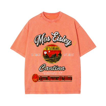 Hokkaido Wave Vintage Wash Japanese Design T-Shirt