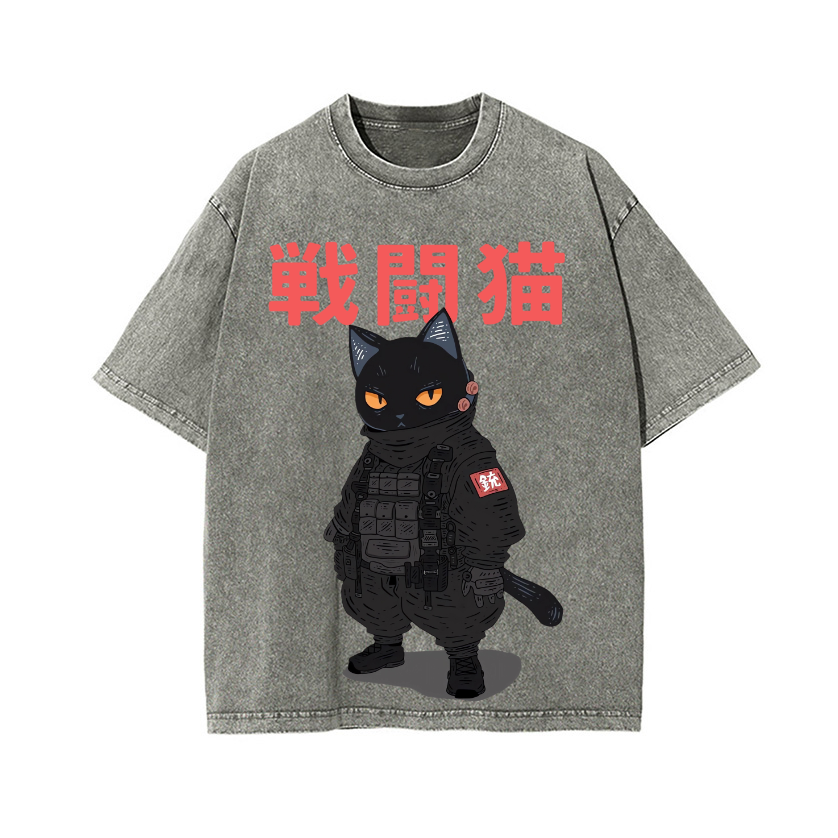 Vintage Wash Japanese Design T-Shirt