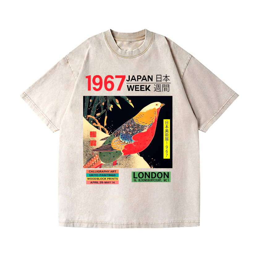 1967 Japan Week Vintage Wash Japanese Design T-Shirt