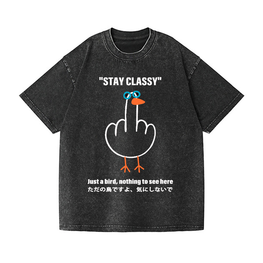 Goose Vintage Wash Japanese Design T-Shirt