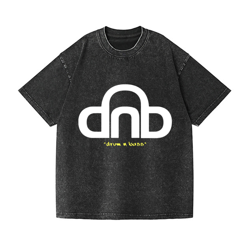 Drum & Bass Vintage Wash Japanese Design T-Shirt