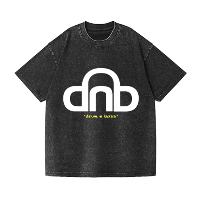 Drum & Bass Vintage Wash Japanese Design T-Shirt