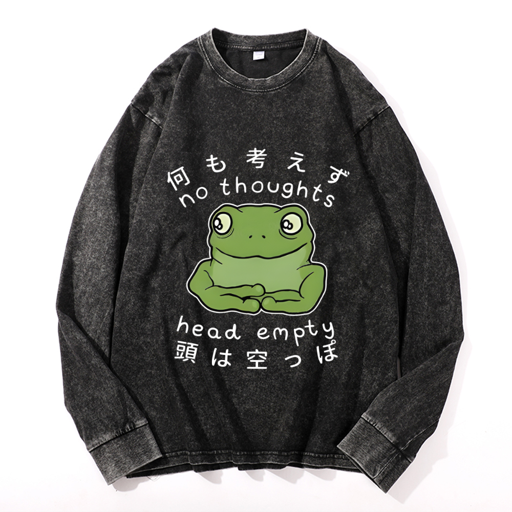 Vintage Cotton Wash Crewneck Sweatshirt