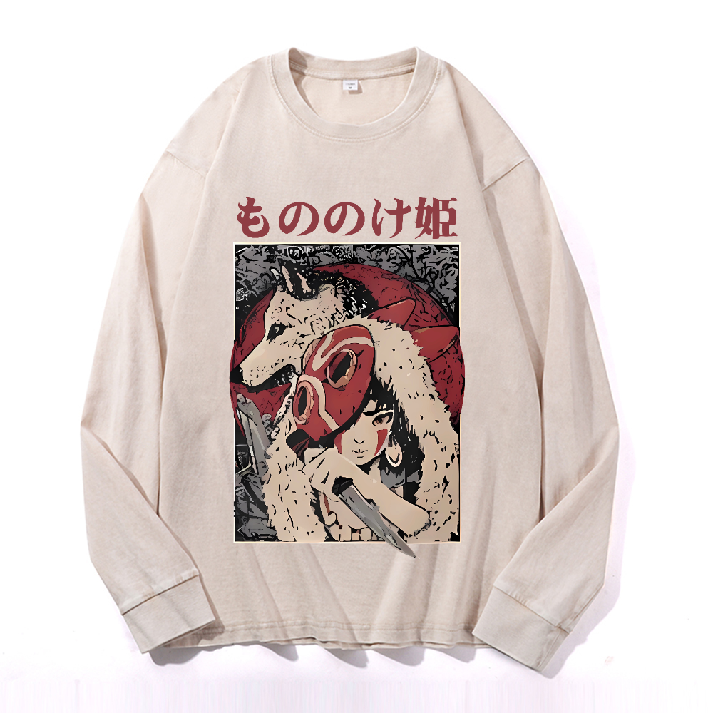 Vintage Cotton Wash Crewneck Sweatshirt