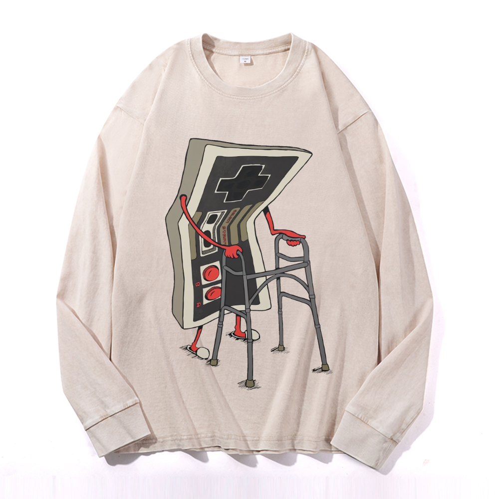Vintage Cotton Wash Crewneck Sweatshirt