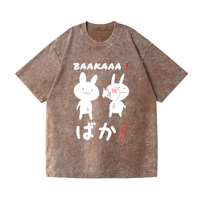The Rabbits' Dissatisfaction Vintage Wash Japanese Design T-Shirt