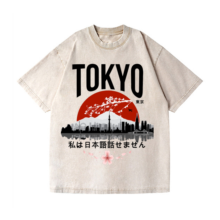 The Beauty of Tokyo Vintage Wash Japanese Design T-Shirt