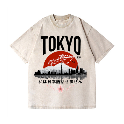 The Beauty of Tokyo Vintage Wash Japanese Design T-Shirt