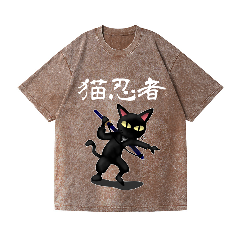 Vintage Wash Japanese Design T-Shirt