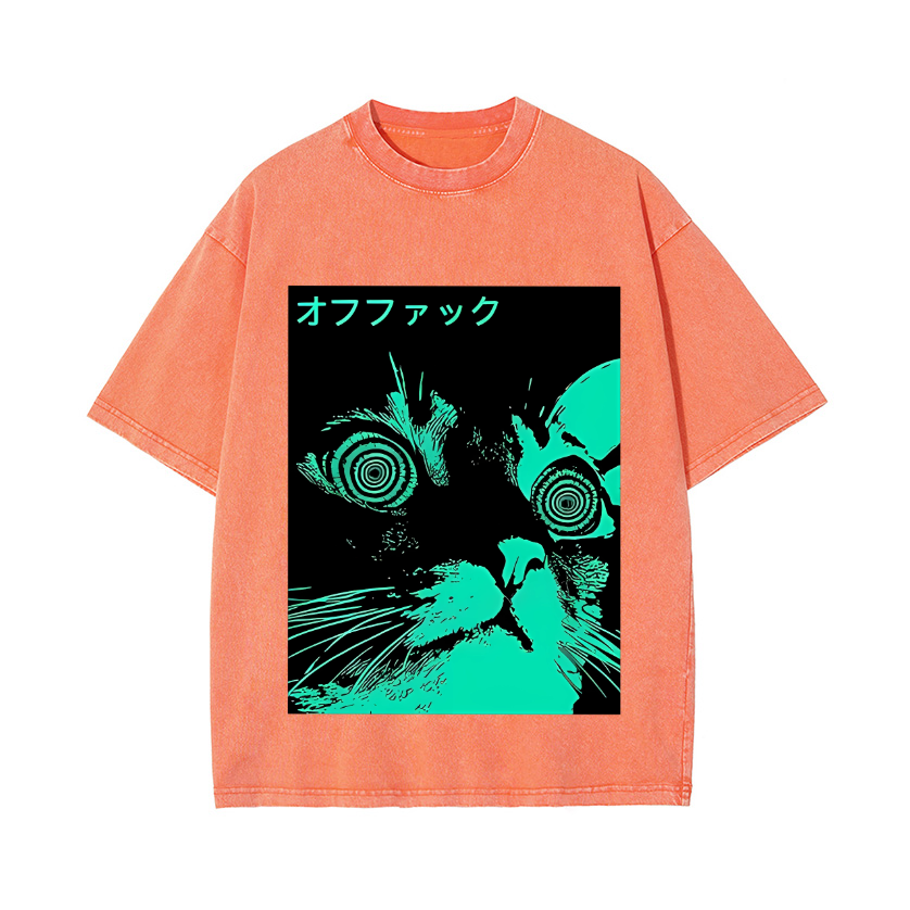 Vintage Wash Japanese Design T-Shirt