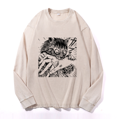 Vintage Cotton Wash Crewneck Sweatshirt