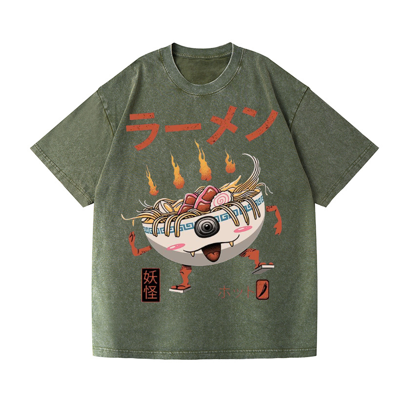 Vintage Wash Japanese Design T-Shirt