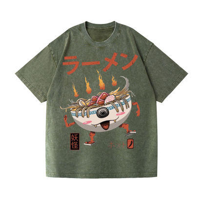 Vintage Wash Japanese Design T-Shirt